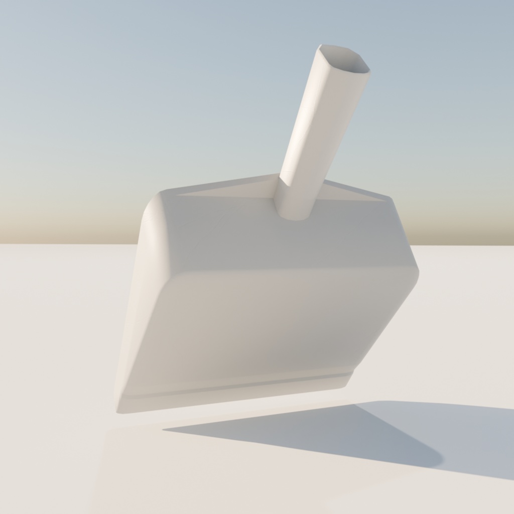 【3Dモデル】箒と塵取り