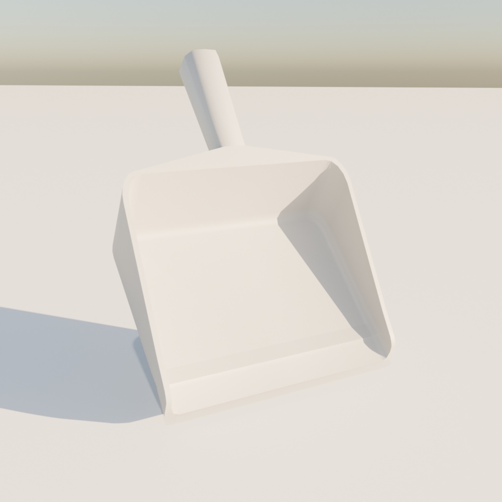 【3Dモデル】箒と塵取り