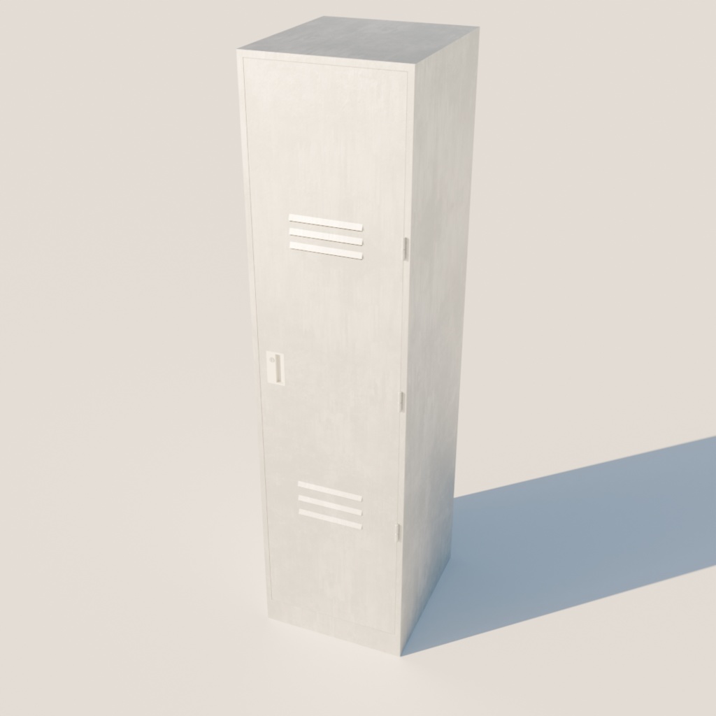 【3Dモデル】掃除用具ロッカーセット