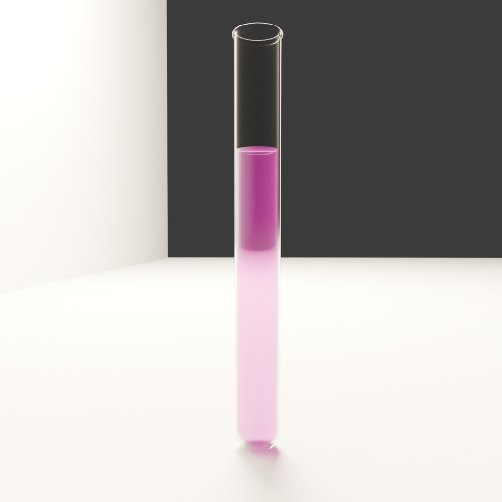 【3Dモデル】試験管と試験管立て