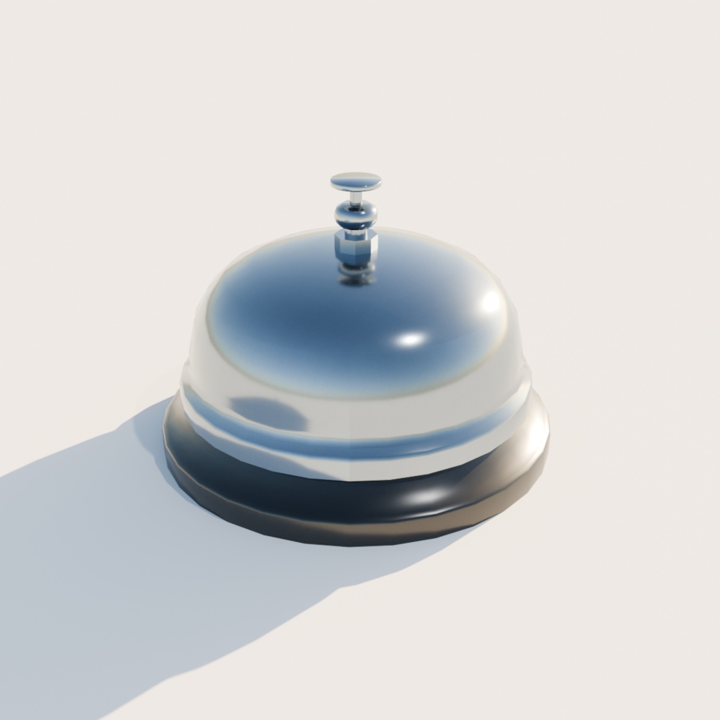 【3Dモデル】卓上ベル