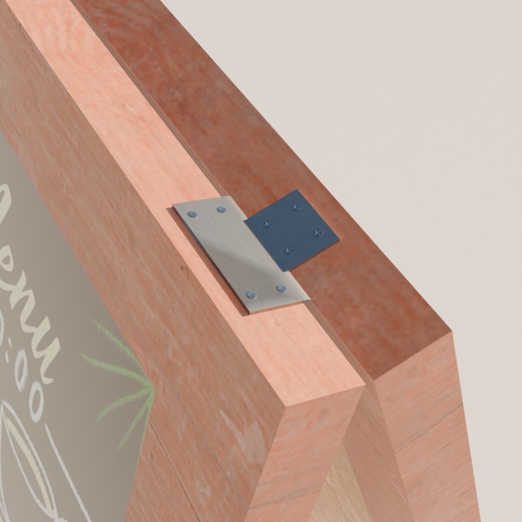 【3Dモデル】A型ブラックボード【カフェ】