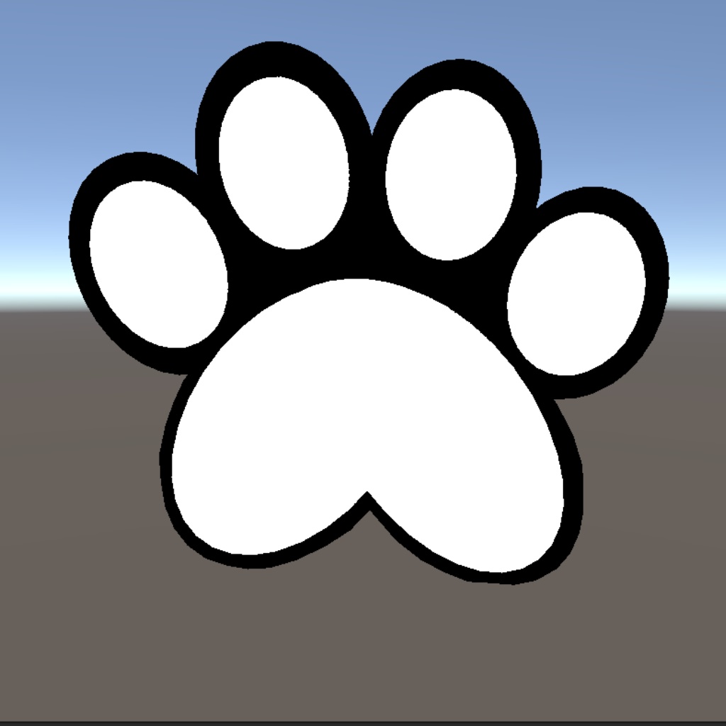 【無料】シンプルな肉球