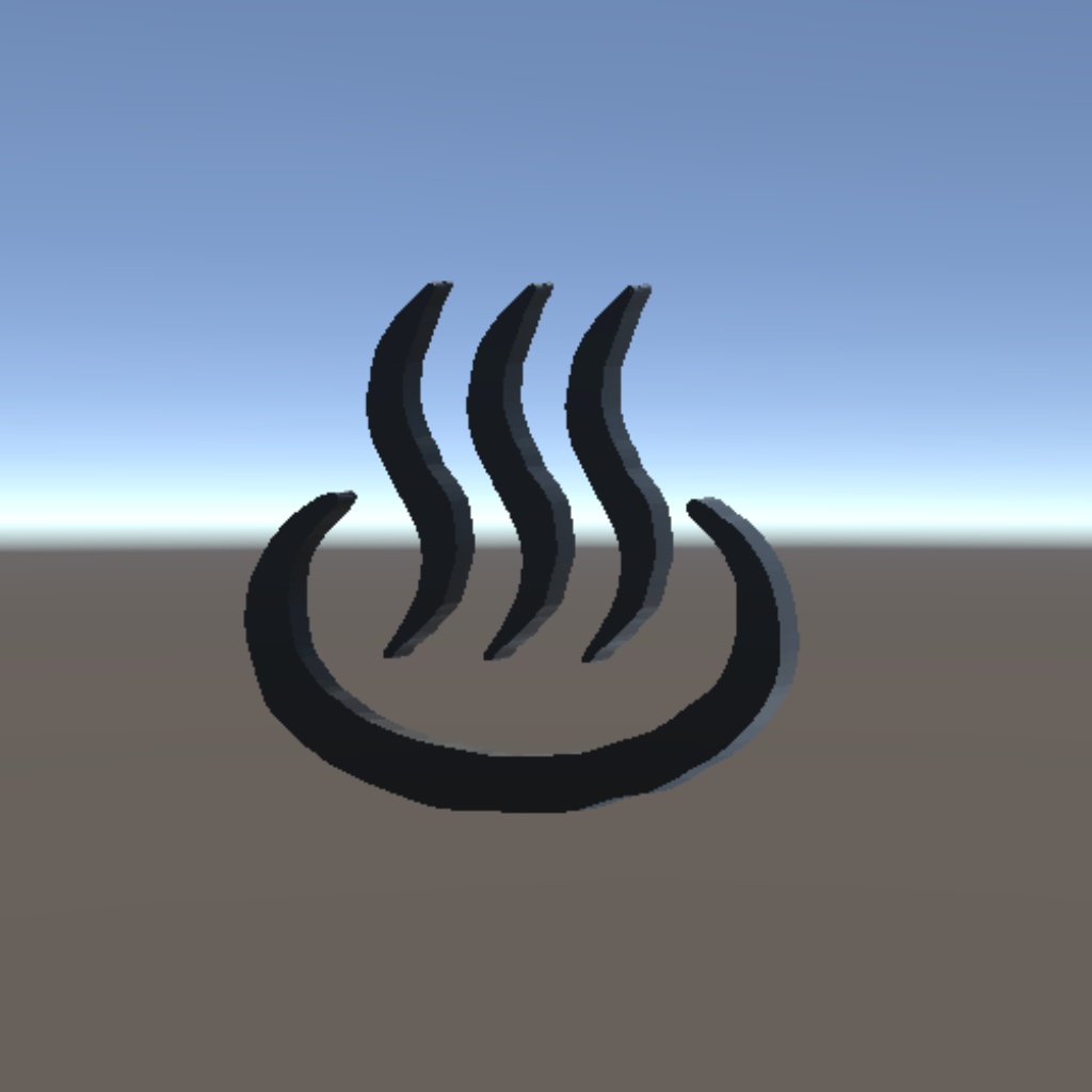 【無料】温泉マークのヘアピン