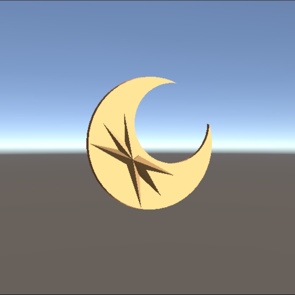 【無料】三日月のヘアアクセ