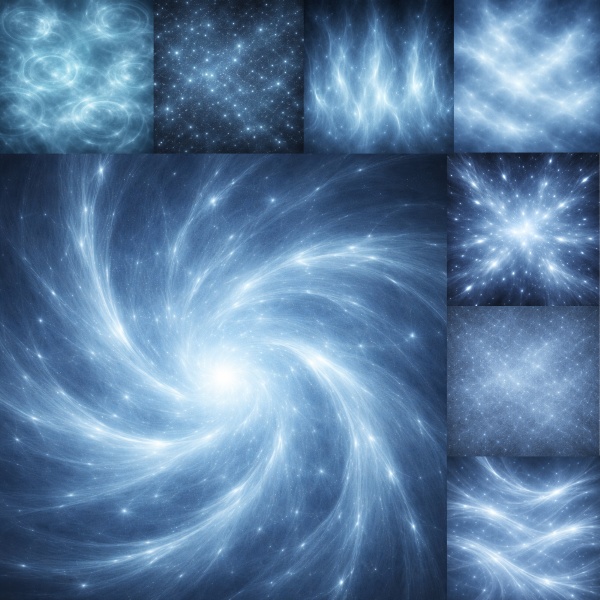 戦闘演出用・高解像度魔力エフェクト抽象テクスチャ10種セット-Abstract Magical Energy Texture Pack