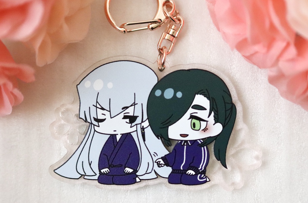青江&江雪の桜アクキー