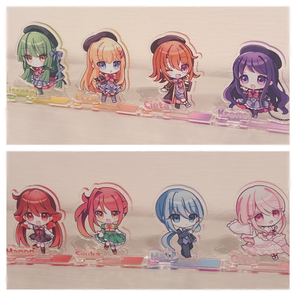 台座がつながる♪ プレート付きアクリルスタンドVol.1~Vol.4