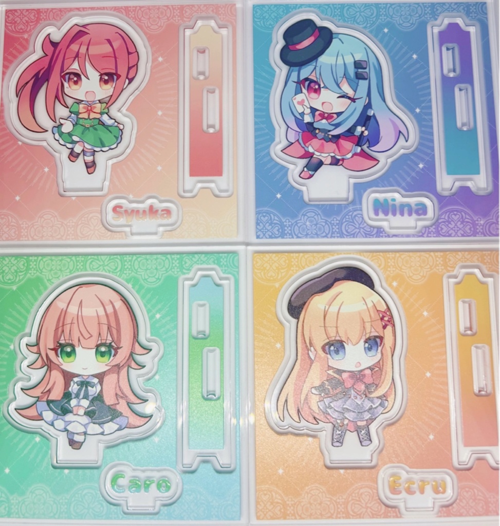 台座がつながる♪ プレート付きアクリルスタンドVol.1~Vol.4