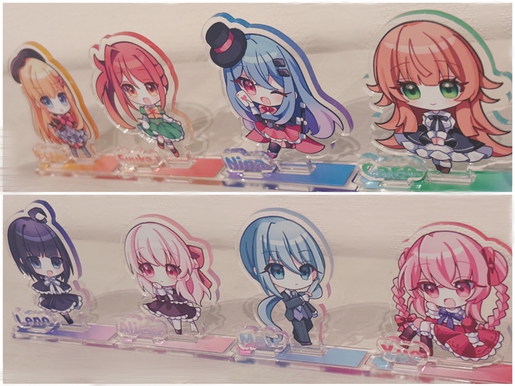 台座がつながる♪ プレート付きアクリルスタンドVol.5~Vol.8