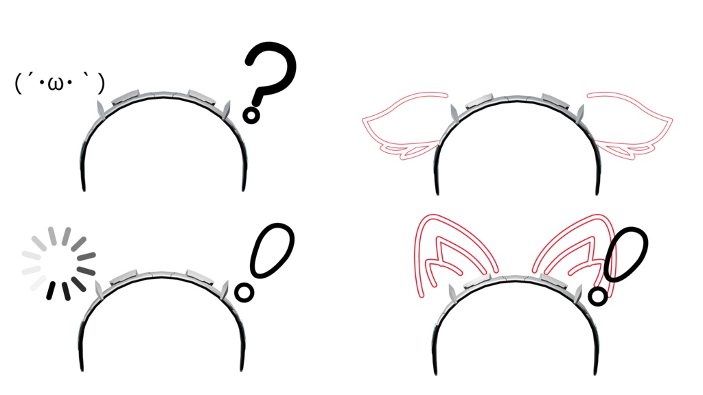 映像投影カチューシャ