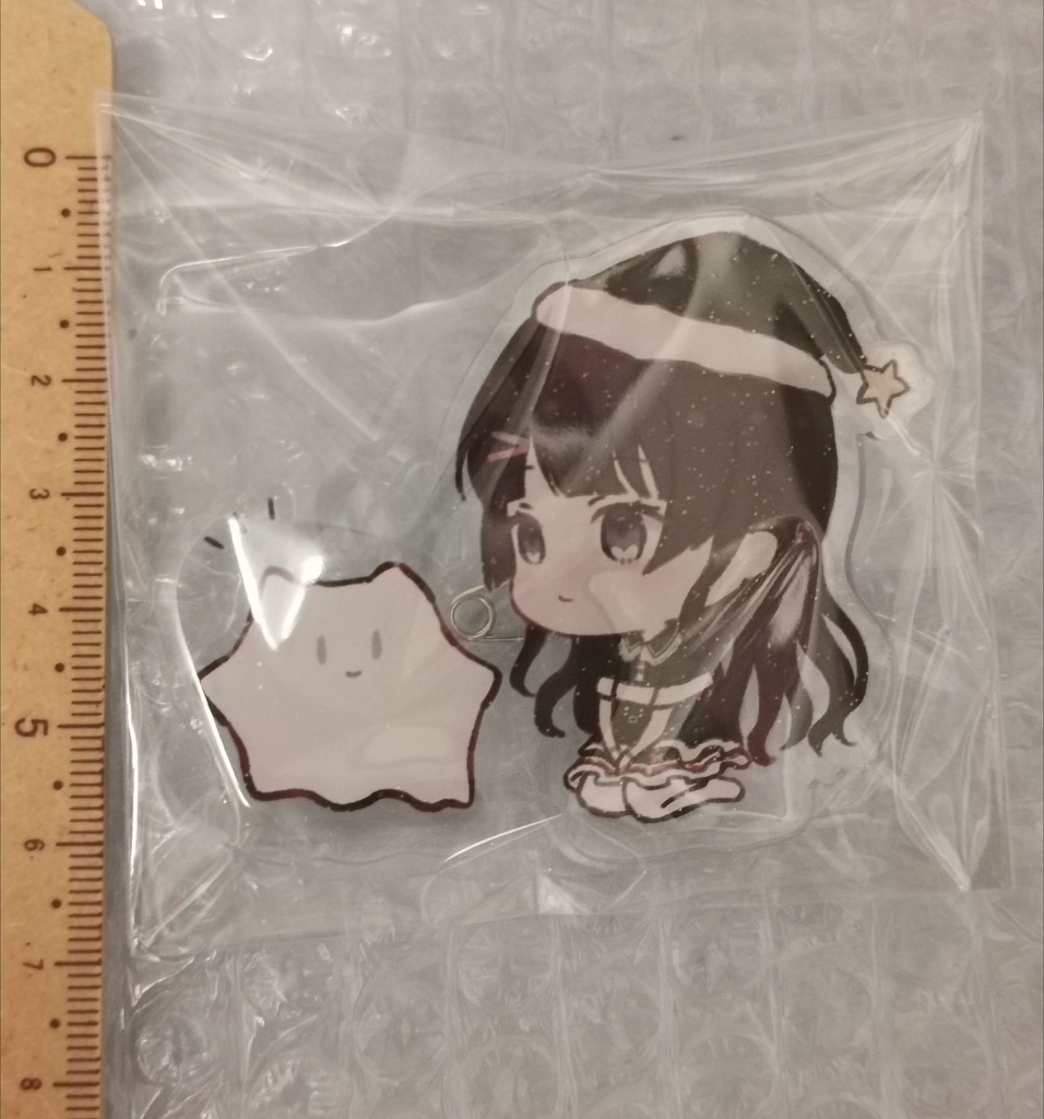 【非公式】クリスマスな委員長 きらきらアクリルバッジ