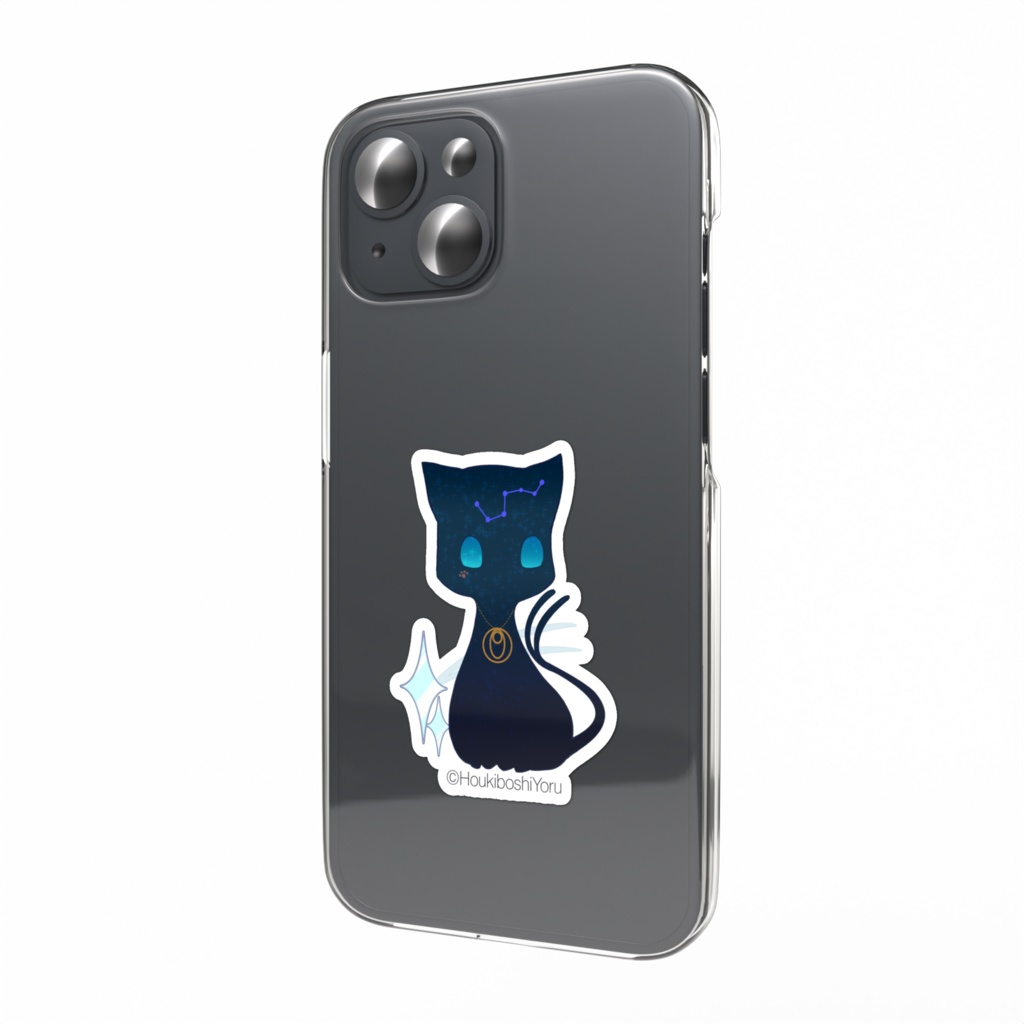 スマホステッカー(よるねこ)