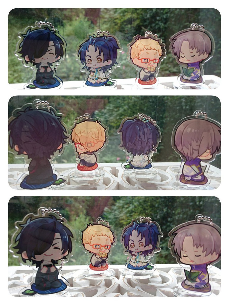 (土台付き)両面印刷アクリルキーホルダー