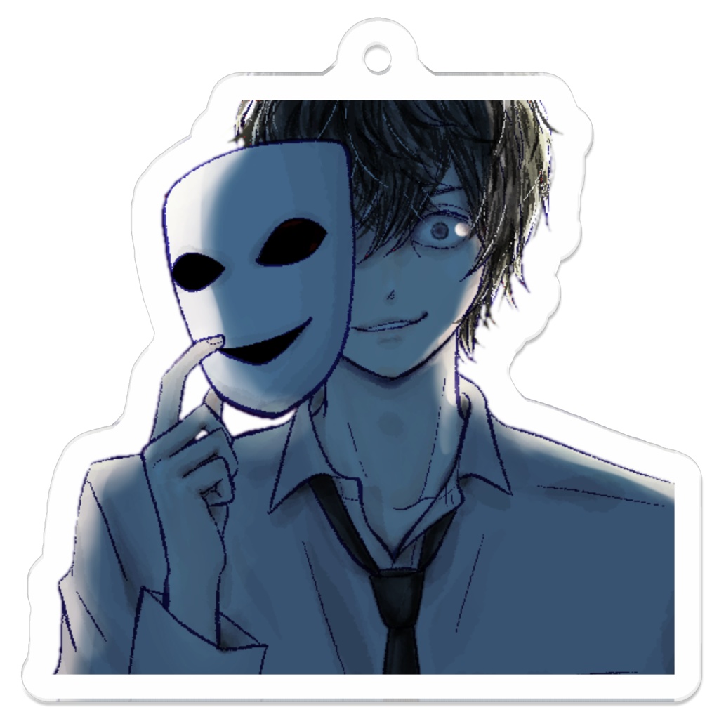 すずめくん サイコパス アクキー(白)