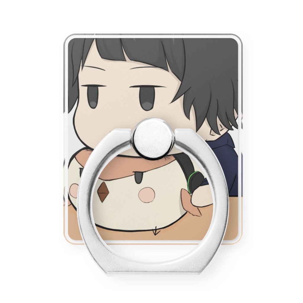 すずめくん ちびキャラ 脱力 スマホリング 