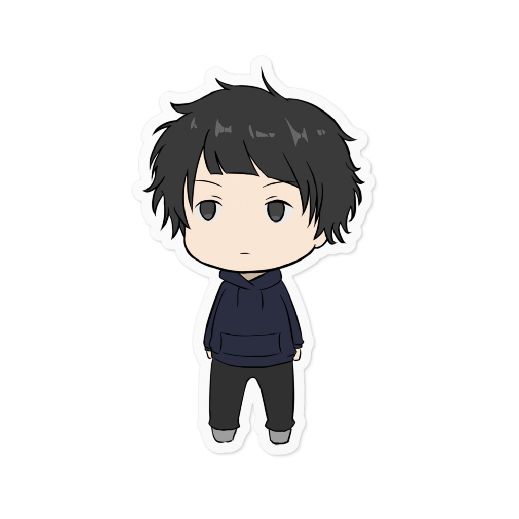すずめくん ちびキャラ 虚無 ステッカー