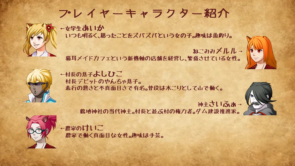 【無料マダミスシナリオ】人狼風マーダーミステリー「おおかみのなく頃に」