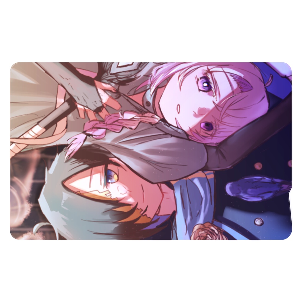 朝日と夜のICカードステッカー[君の魔法で僕が死ぬ]
