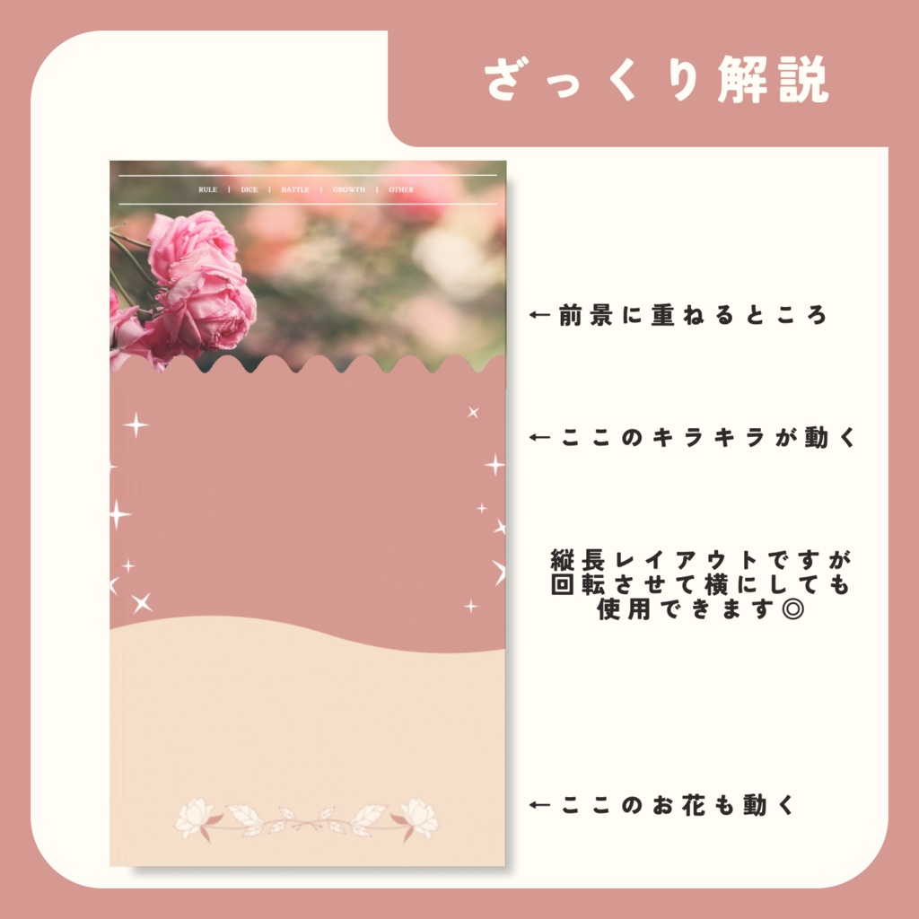 動く!縦長パネル