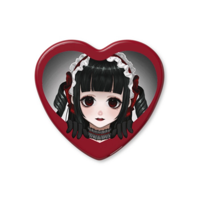 ハート缶バッジ あうる