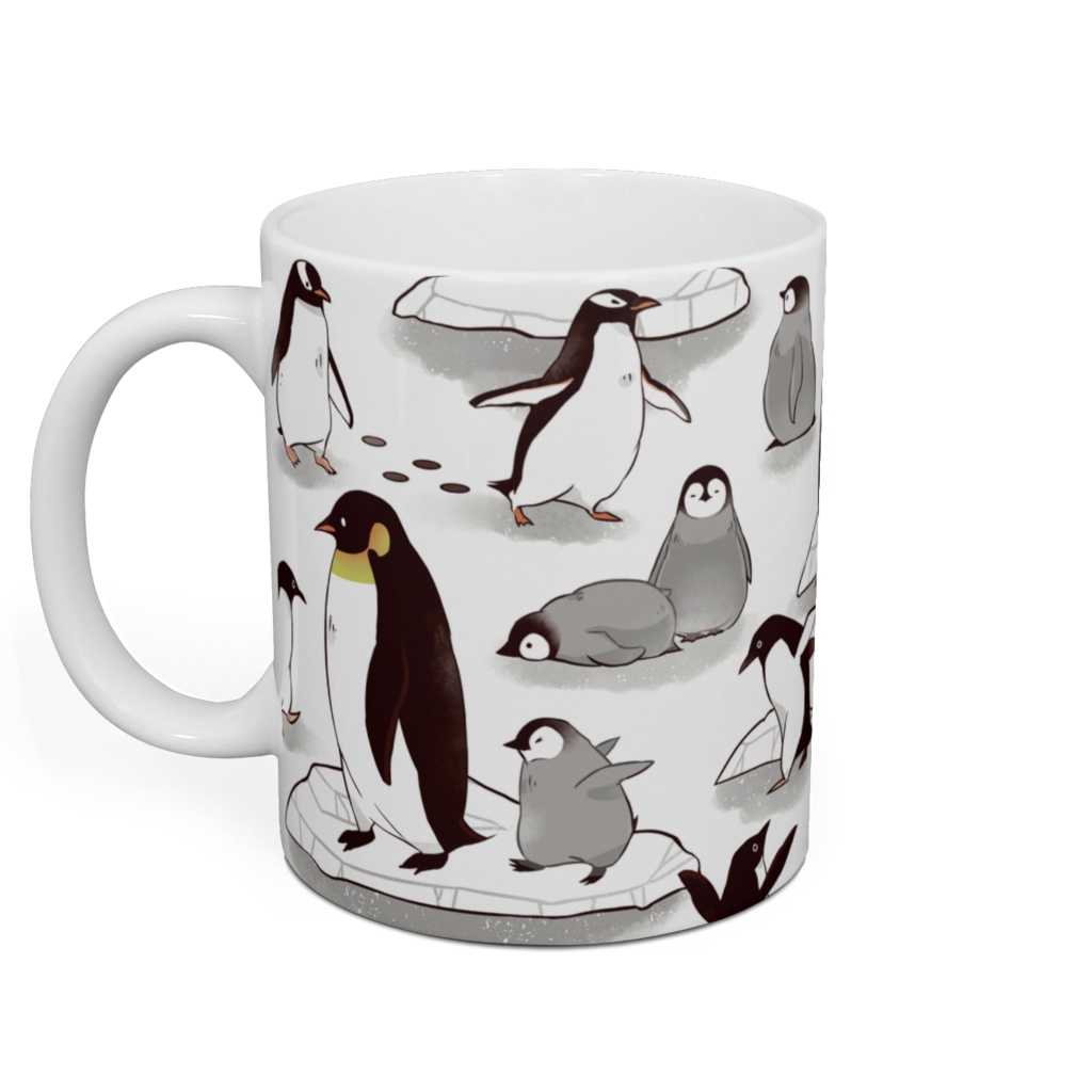 南極のペンギン達のマグカップ