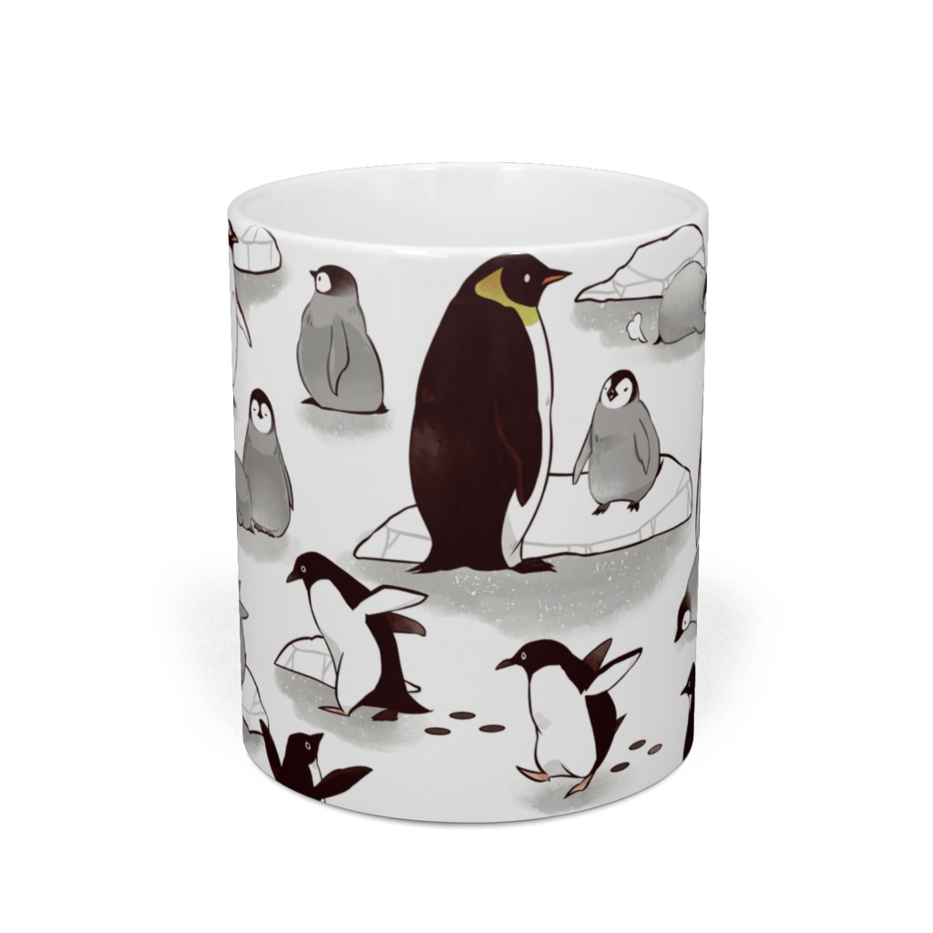南極のペンギン達のマグカップ