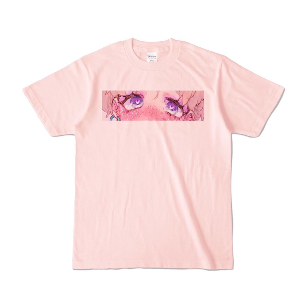 おめめぱちぱちTシャツ ピンク