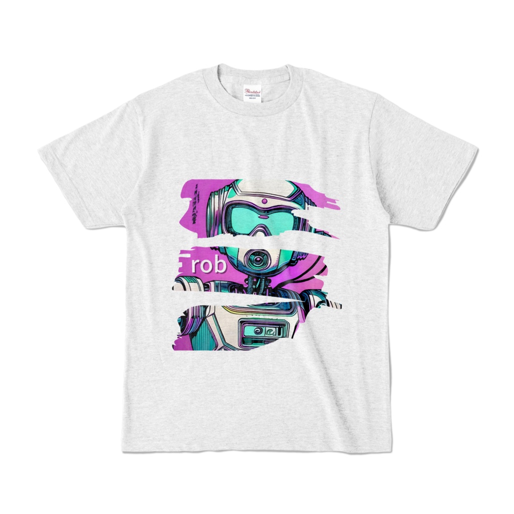 rob - Tシャツ（白 淡色） -