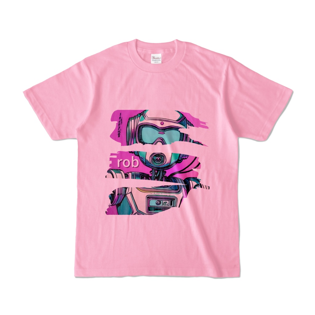 rob - Tシャツ（ピーチ淡色） - 