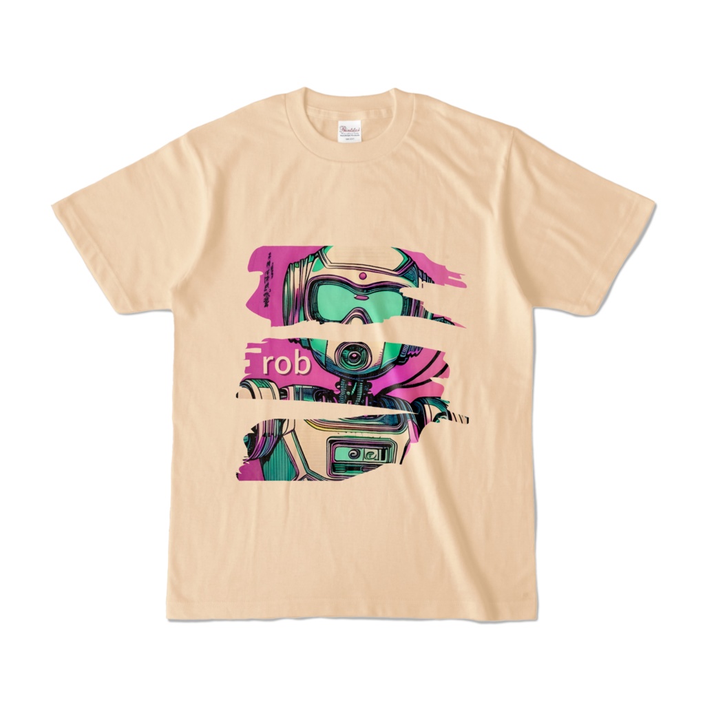 rob - Tシャツ(ナチュラル 淡色) -
