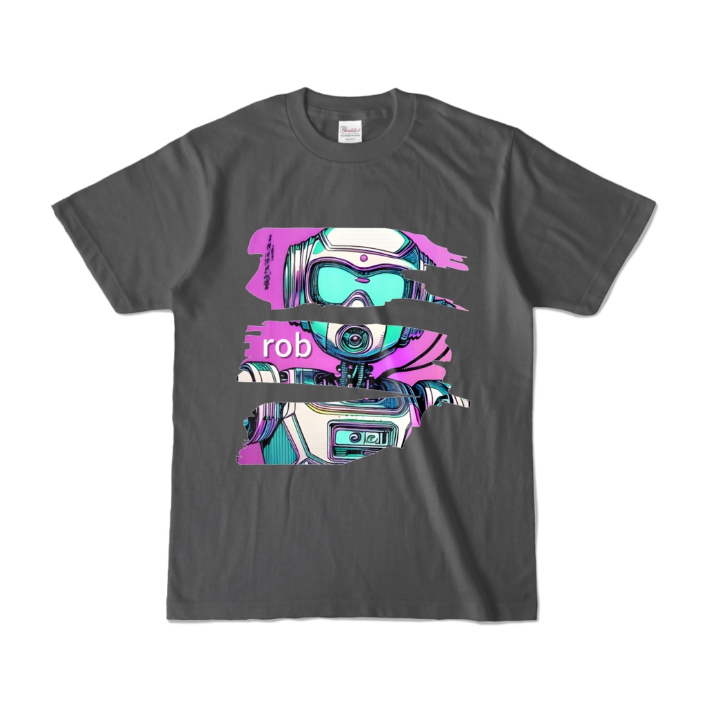 rob - Tシャツ（チャコール 濃色）-