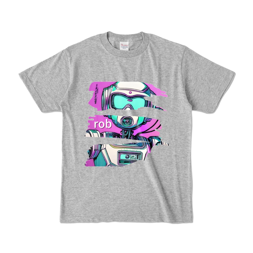 rob - Tシャツ(杢グレー 濃色)-