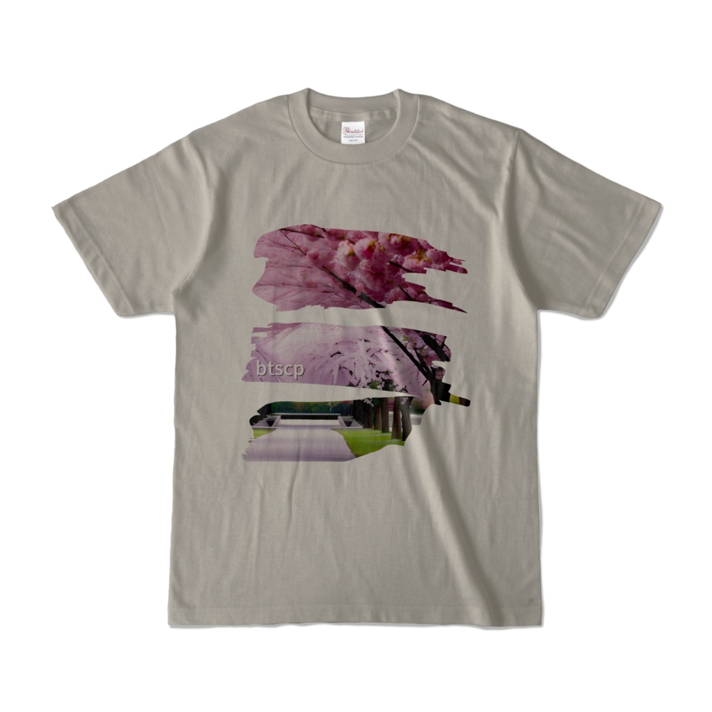 sakura - Tシャツ(シルバーグレー 淡色)