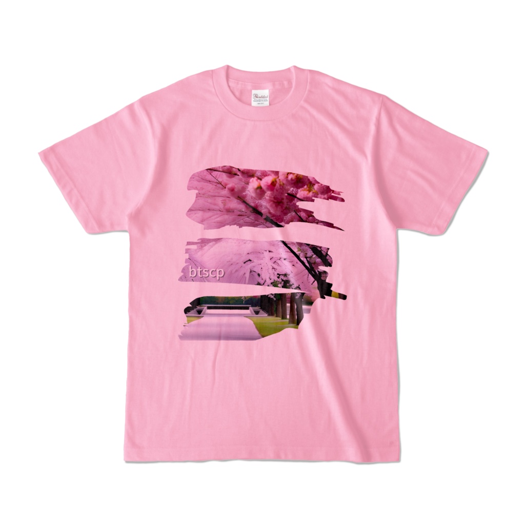 sakura - Tシャツ（ピーチ 淡色）