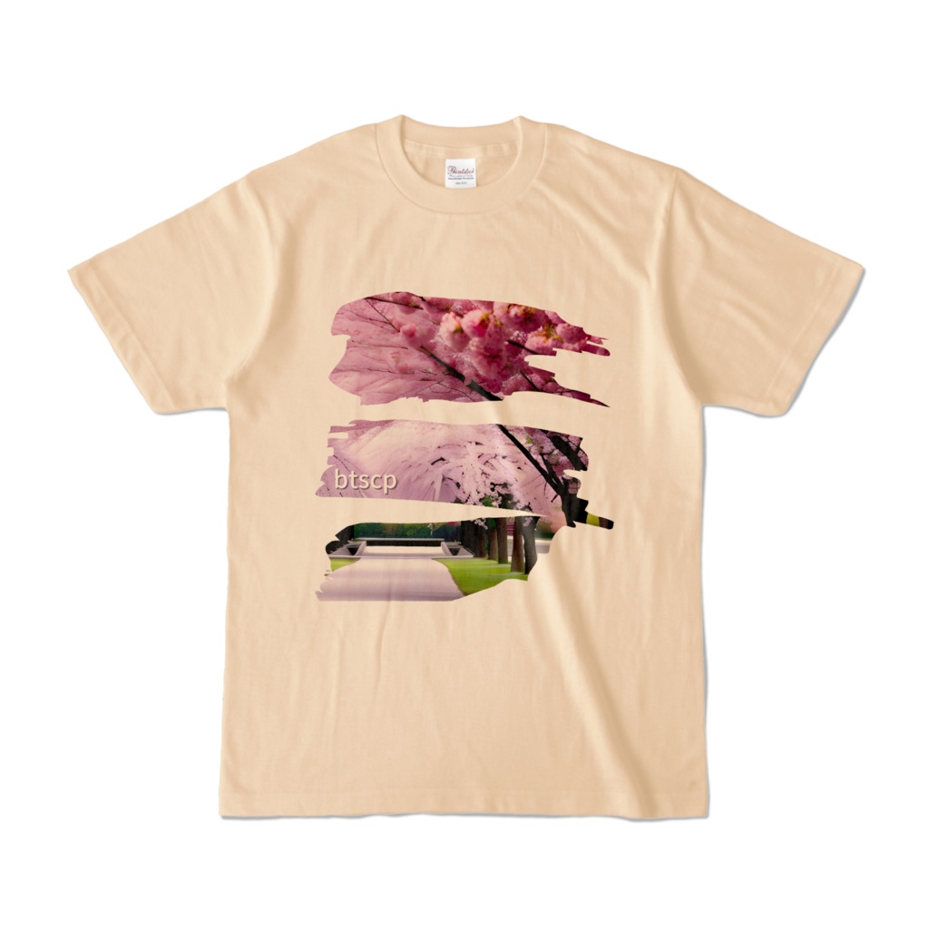 sakura - Tシャツ（ナチュラル 淡色）