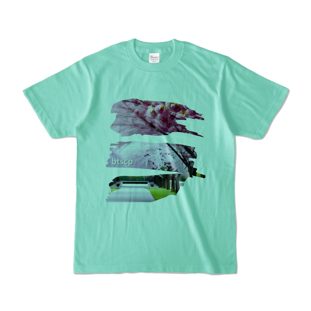 sakura - Tシャツ（アイスグリーン 淡色）