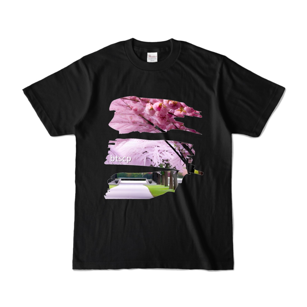 sakura - Tシャツ（ブラック 濃色）