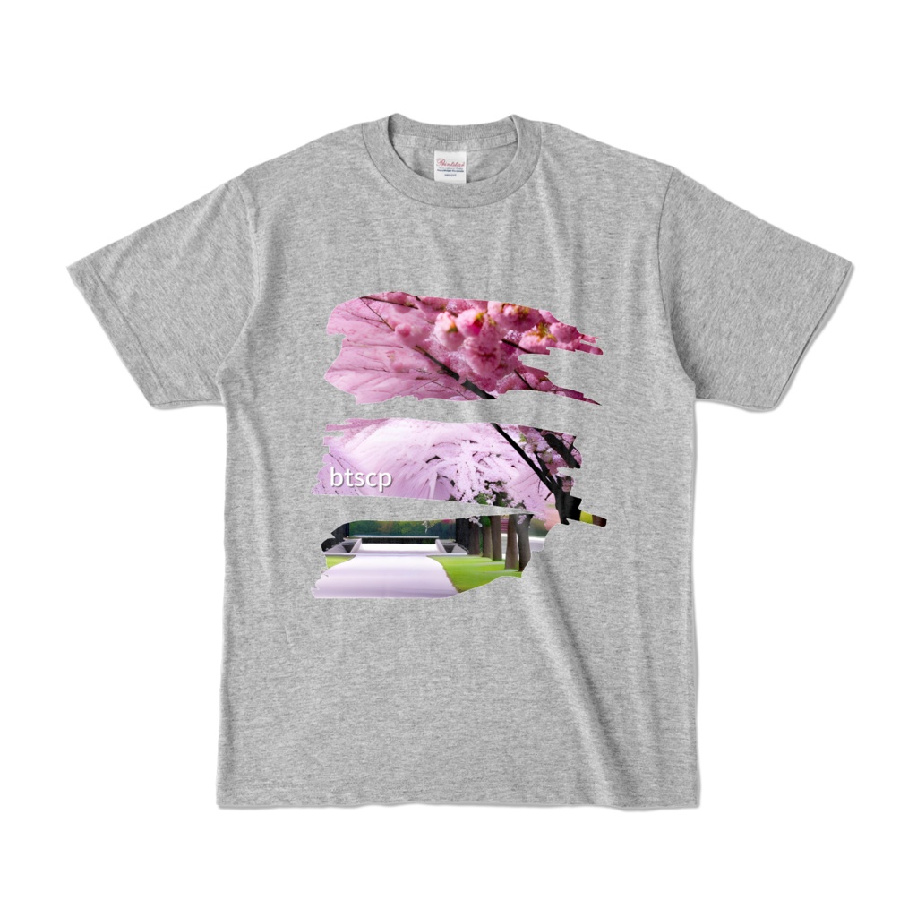 sakura - Tシャツ（杢グレー 濃色）