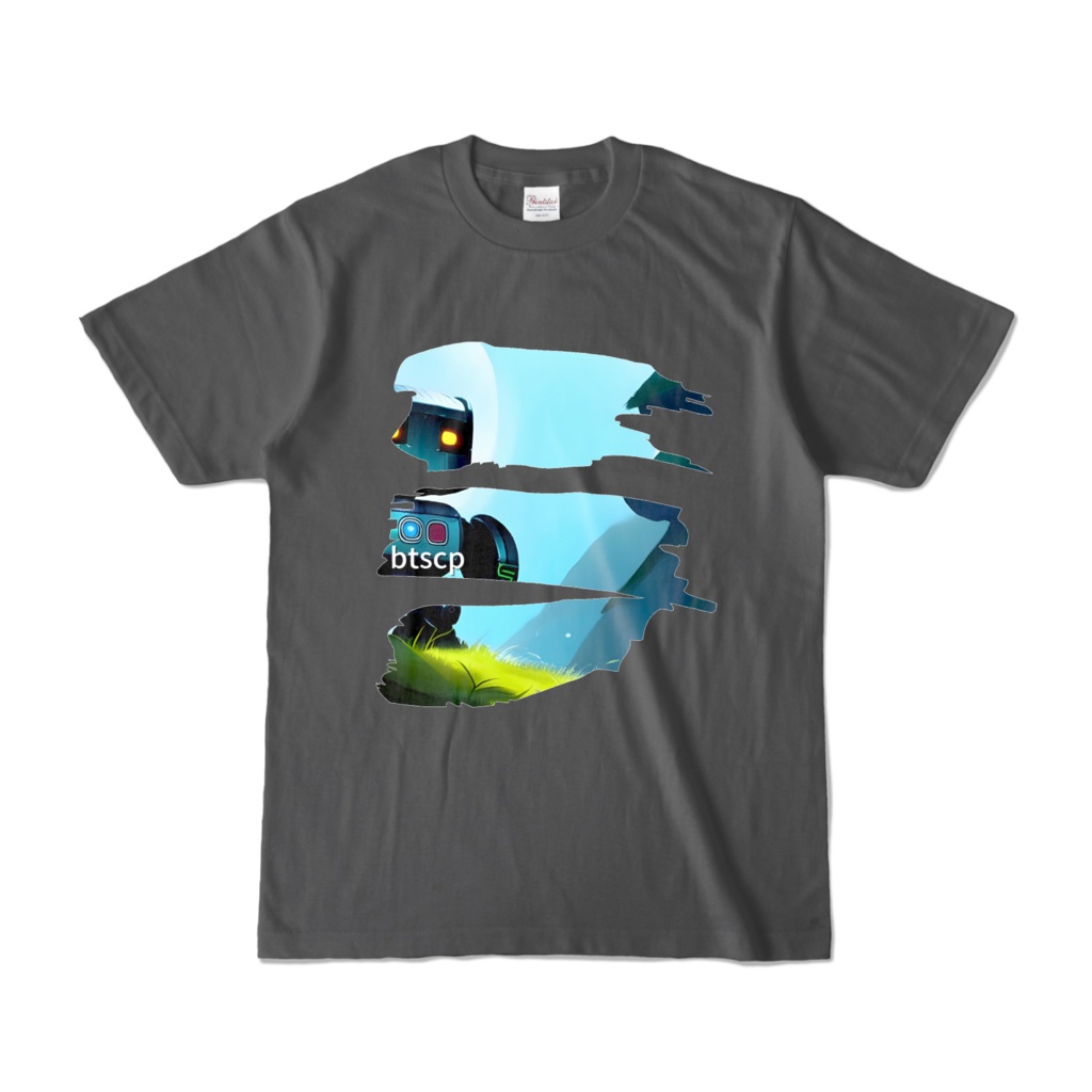 【祝 開店！！ 期間限定割引価格】robo no tabi - Tシャツ（チャコール 濃色）