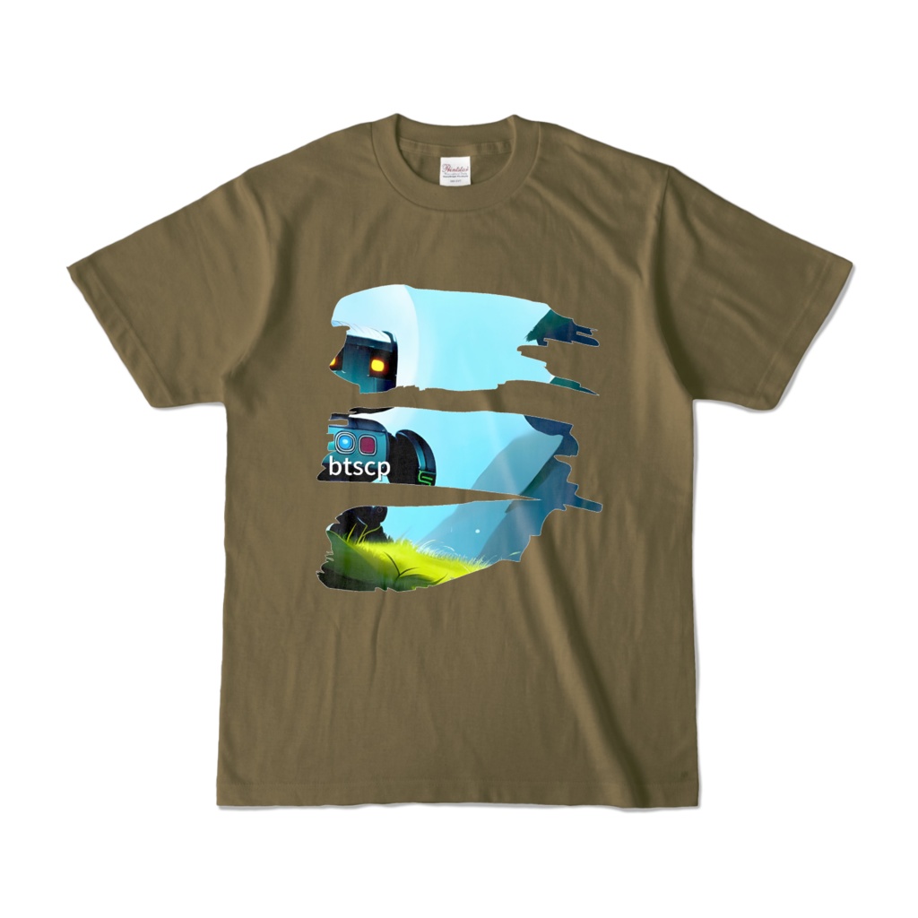 【祝 開店!! 期間限定割引価格】robo no tabi - Tシャツ(オリーブ 濃色)