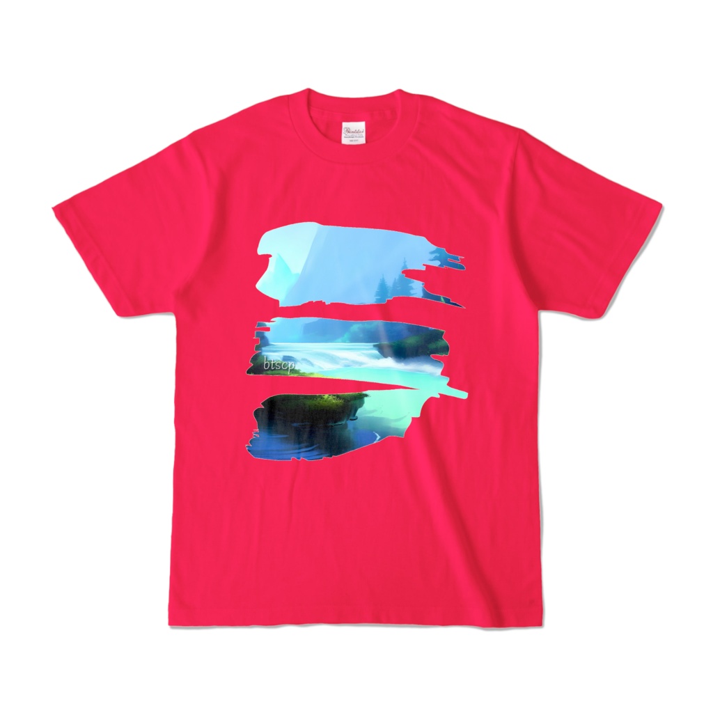 【祝 開店！！ 期間限定割引価格】gensou - Tシャツ（ホットピンク 濃色）