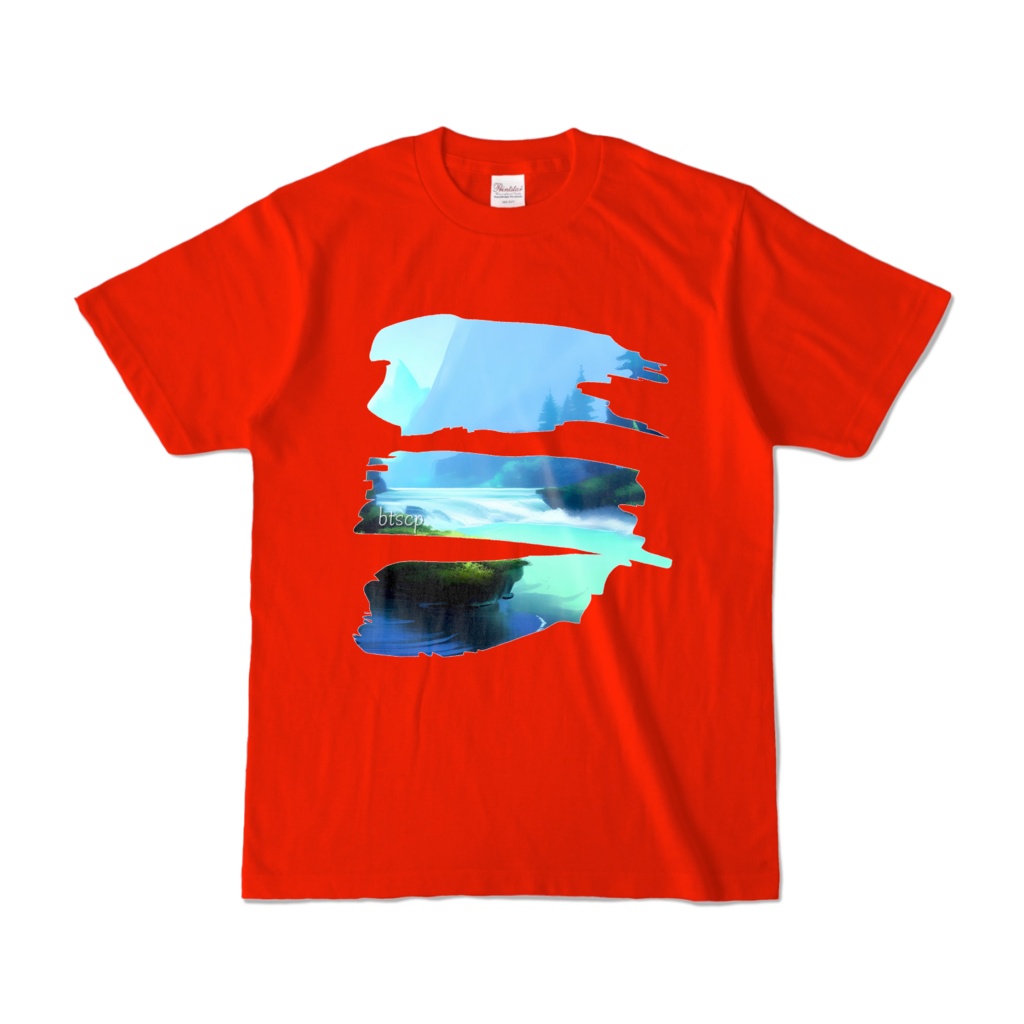 【祝 開店!! 期間限定割引価格】gensou - Tシャツ(レッド 濃色)