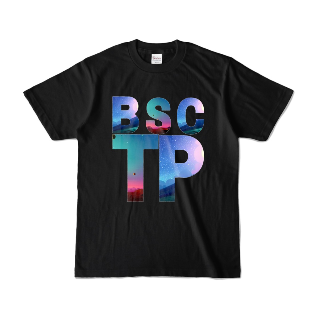 【祝 開店！！ 期間限定割引価格】btscpデザイン - Tシャツ 正面イラスト（ブラック 濃色）｜[Celebration opening! Limited time discount price] btscp design - T-shirt front illustration (black, dark color)