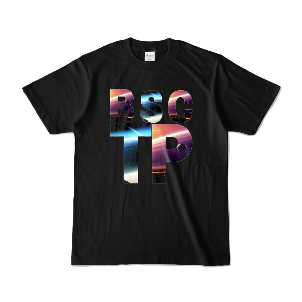 【祝 開店！！ 期間限定割引価格】btscpデザイン - Tシャツ 正面イラスト（ブラック 濃色）｜[Celebration opening! Limited time discount price] btscp design - T-shirt front illustration (black, dark color)