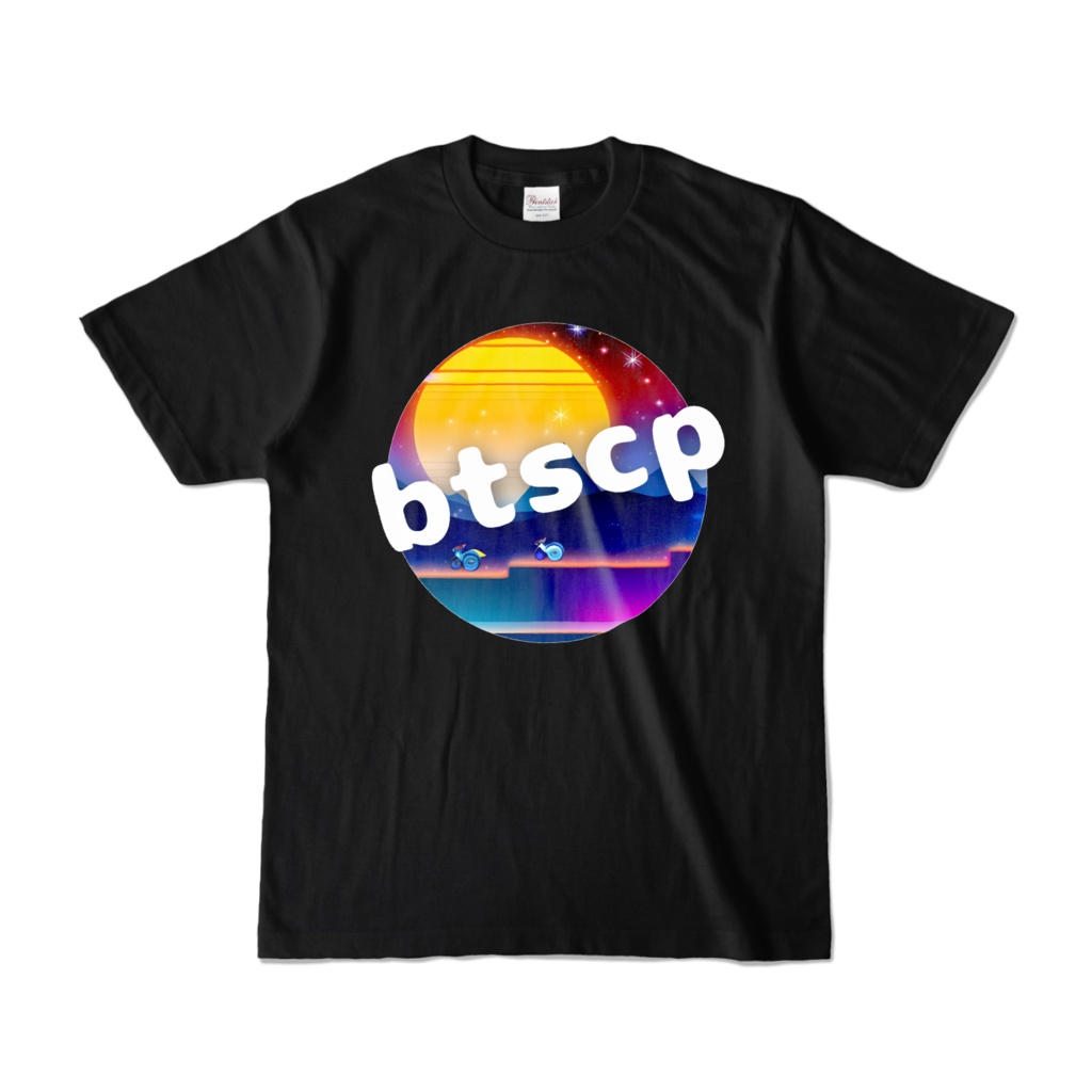 【祝 開店！！ 期間限定割引価格】デザイン - Tシャツ 正面イラスト（ブラック 濃色）｜[Celebration opening! Limited Time Discount Price] Design - T-shirt Front Illustration (Black, Dark Color)｜btscp