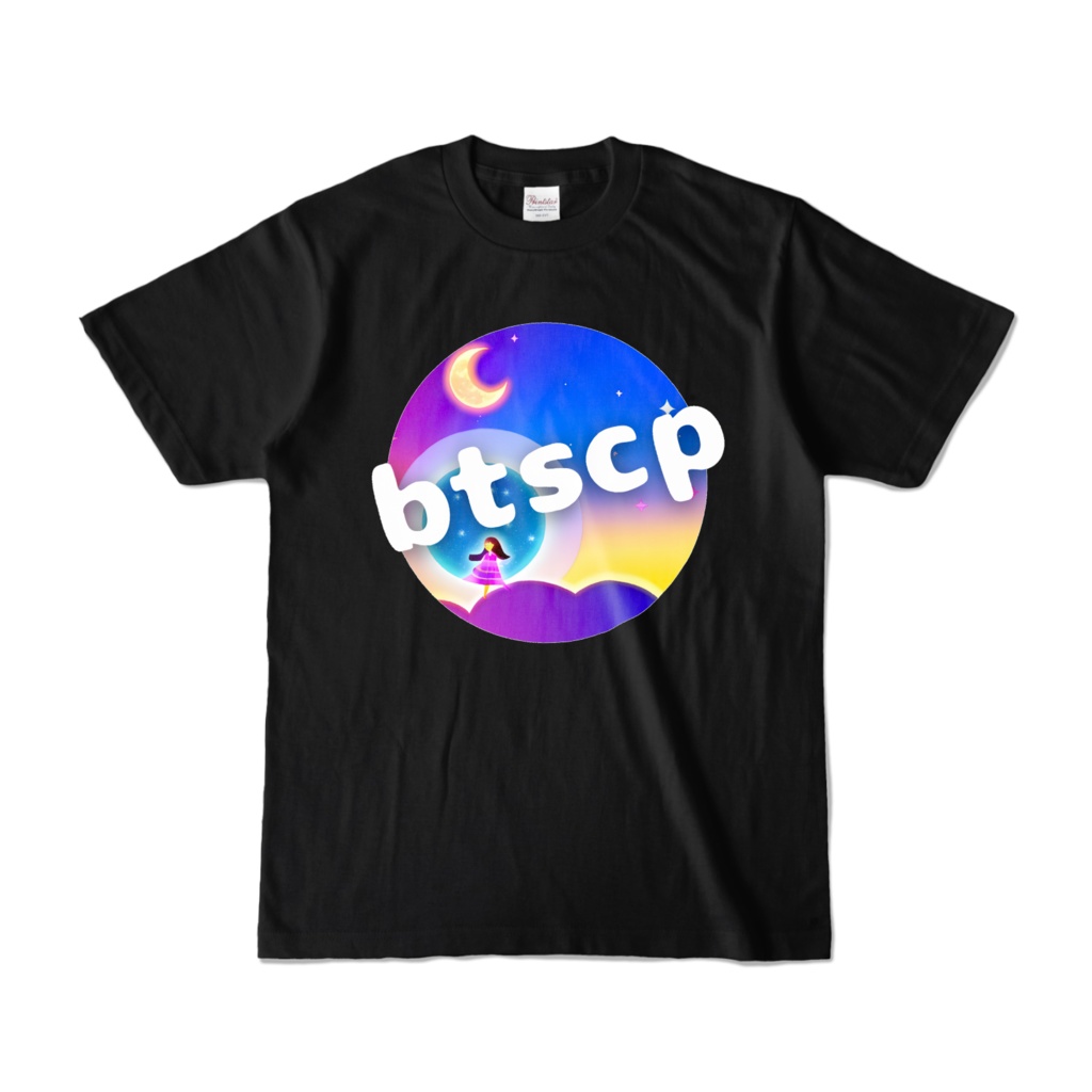 【祝 開店！！ 期間限定割引価格】デザイン - Tシャツ 正面イラスト（ブラック 濃色）｜[Celebration opening! Limited Time Discount Price] Design - T-shirt Front Illustration (Black, Dark Color)｜btscp