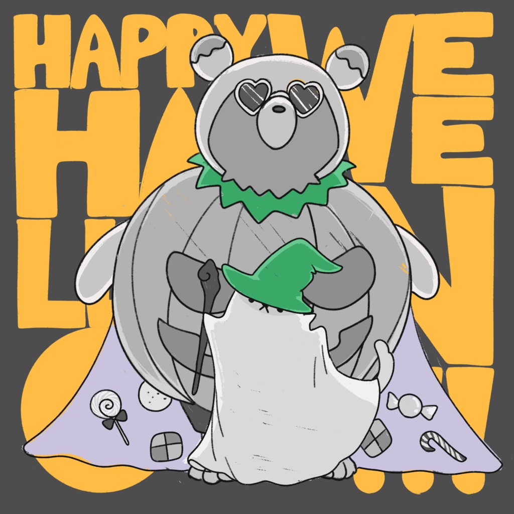 ヨーとハク ハロウィンver