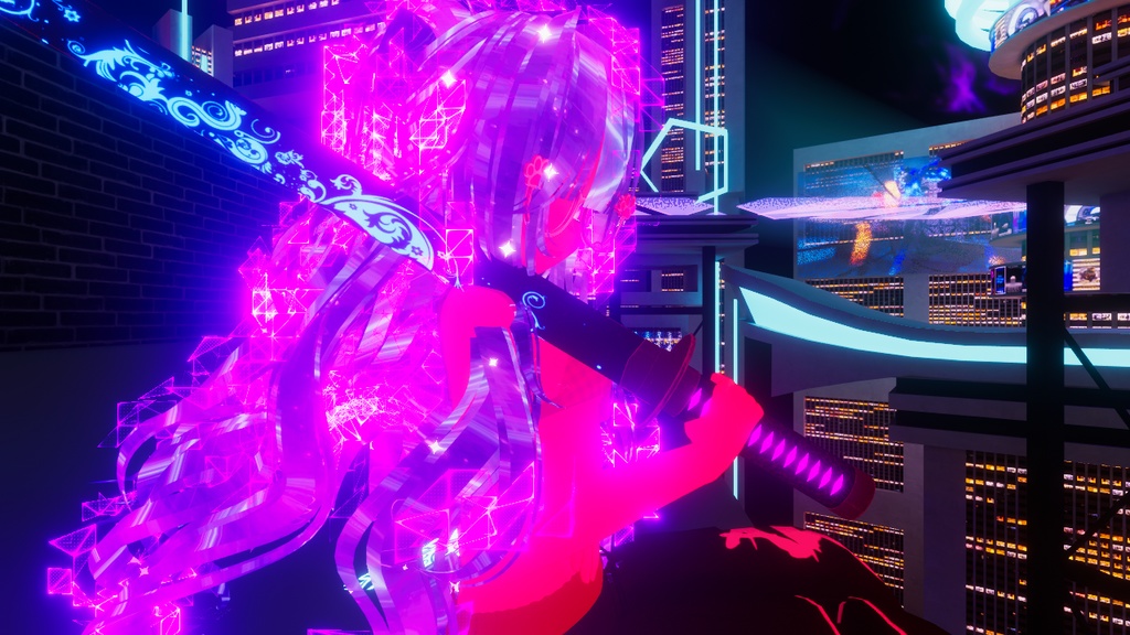 LED Straight Blade Katana