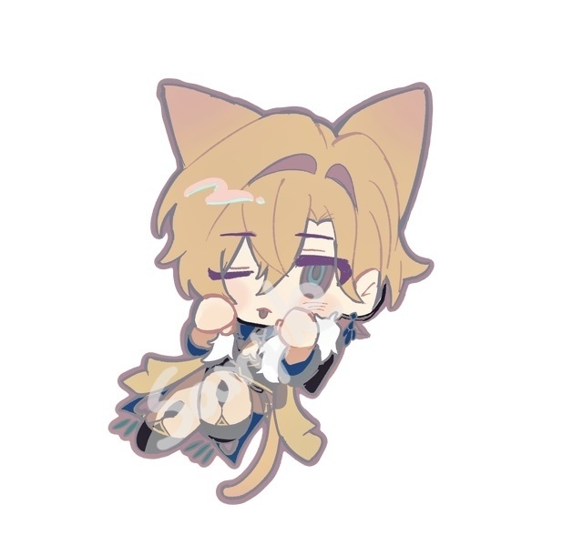ねこチュリンめじるしアクリルキーホルダー